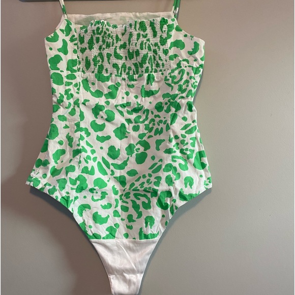 Neon cow print bodysuit - Picture 2 of 3